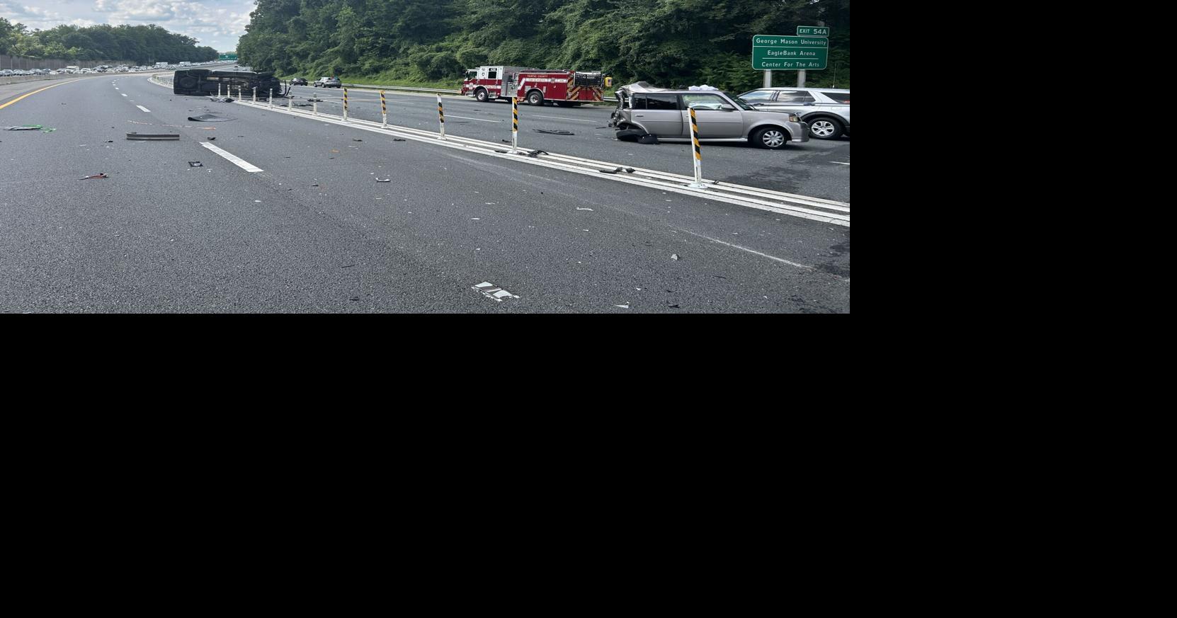 One dead, three injured in four-vehicle crash on I-495 | Headlines ...