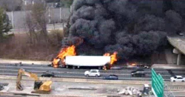 Capital Beltway closed for hours as tractor-trailer burned | Headlines ...