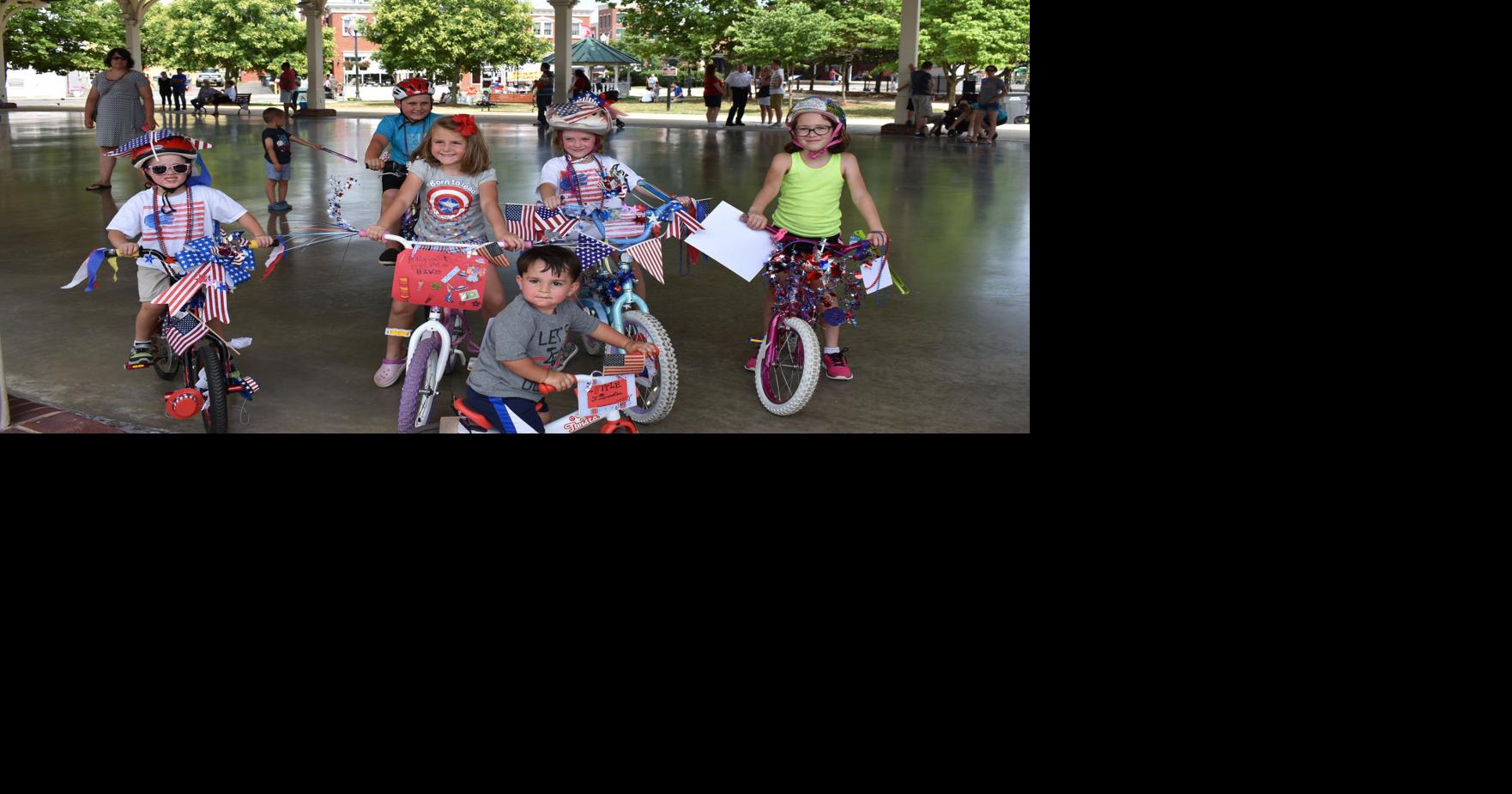 Winners of the Bike Decorating Contest Manassas fourth of july