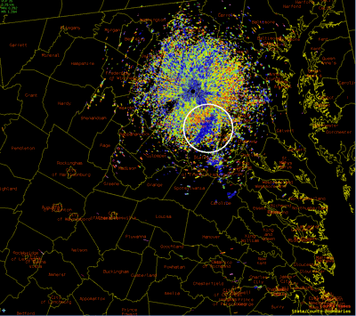 Smoke Plume From Quantico Burn Appears On Weather Radar Satellite