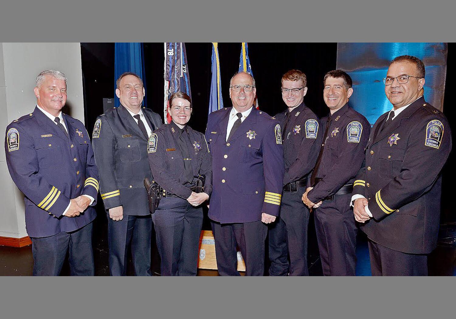 Vienna Police Dept. three new officers to ranks news/fairfax