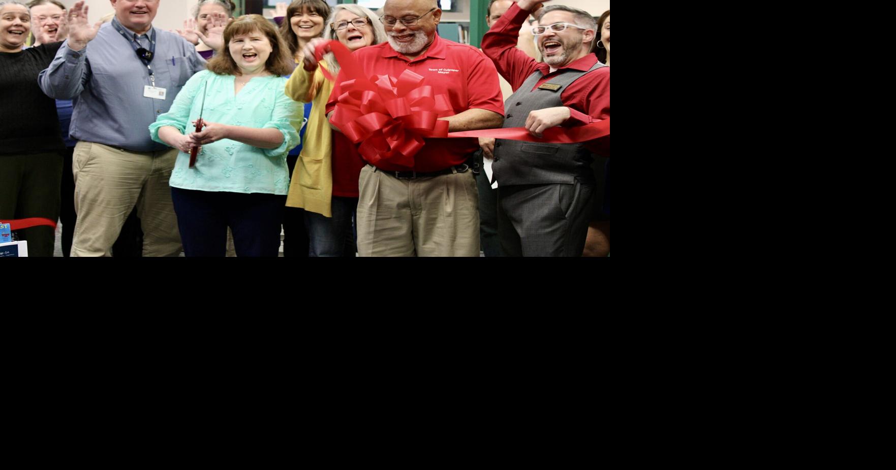 Bushong ribbon cutting