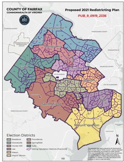 Fairfax adopts redistricting plan affecting only seven precincts ...