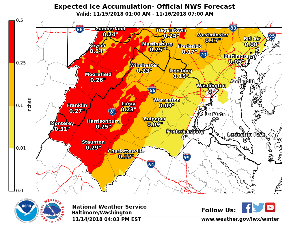 Snow, wintry mix in Northern Virginia Thursday morning