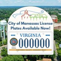 Now available: A city of Manassas custom license plate