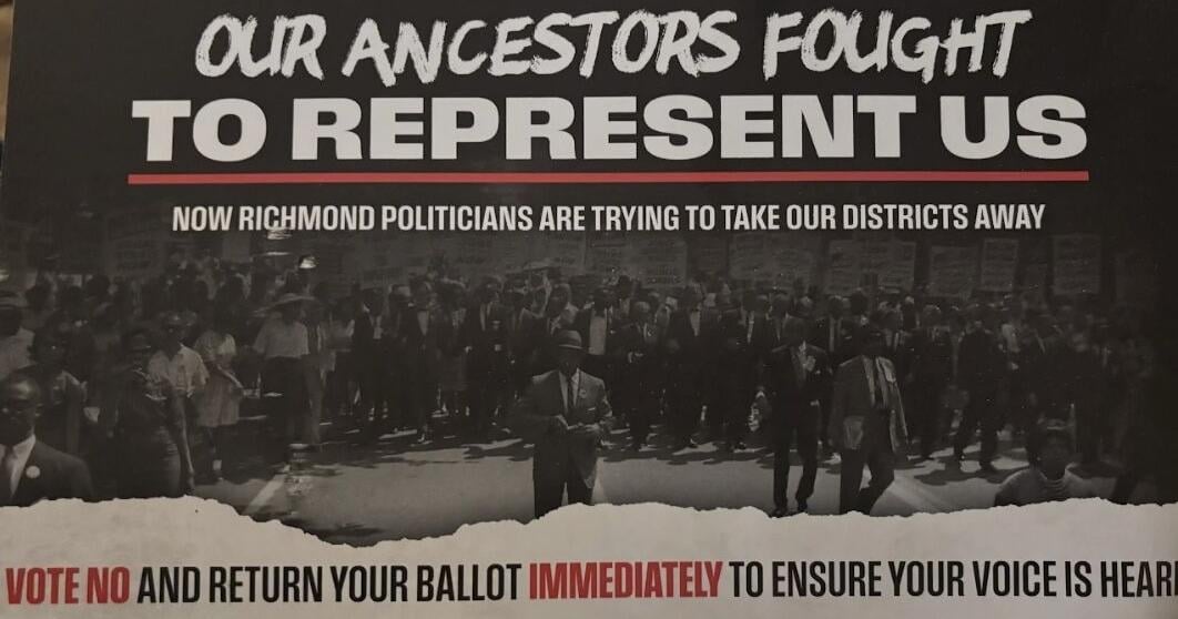 Civil rights imagery in anti-redistricting mailers draws outrage in Virginia