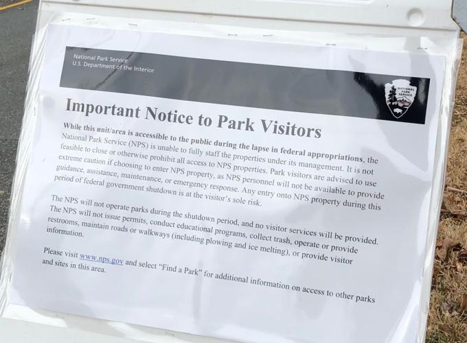 National Parks open during shutdown — at your own risk Prince William