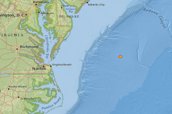 Magnitude 4.7 earthquake recorded off the coast of Virginia Beach | Headlines | insidenova.com
