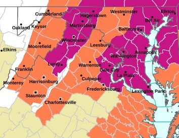 Excessive heat warning in effect today for most of Northern Virginia ...