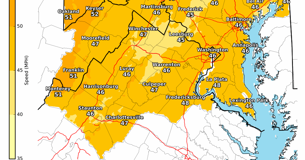 Wind advisory in effect for Northern Virginia today | Headlines ...
