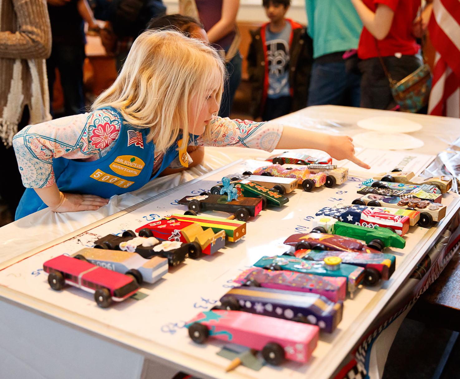 PHOTOS Girl Scouts revved up at Pinewood Derby Multimedia