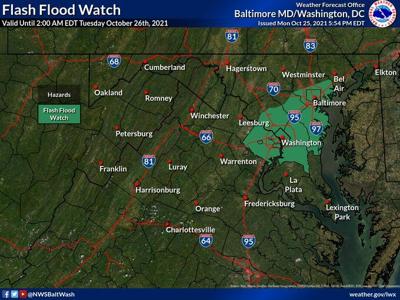 Flash flood watch issued for parts of Northern Virginia ahead of storms ...