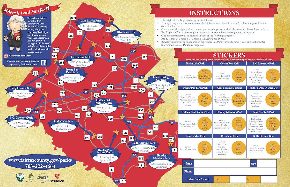 Fairfax Park Authority unveils 2017 ‘Discovery Trail Map’ news/fairfax
