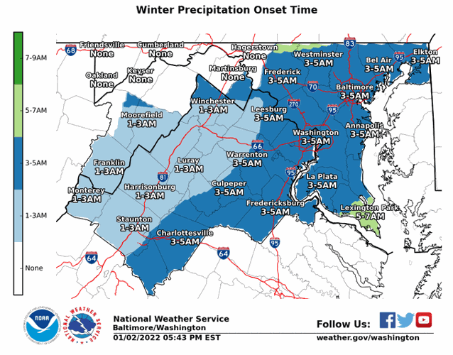 Winter storm warning expanded for most of Northern Virginia Headlines