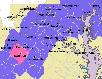 Winter weather advisory in effect tonight for much of Northern Virginia ...