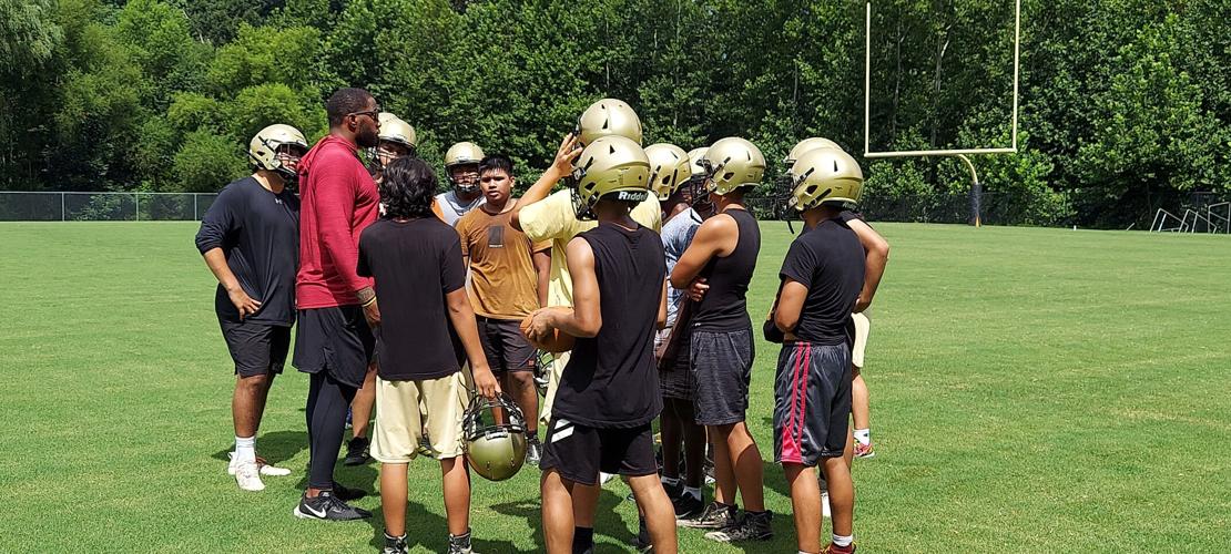 Over seven practice days, Manassas Park's football team averaged a turnout of 11 players.