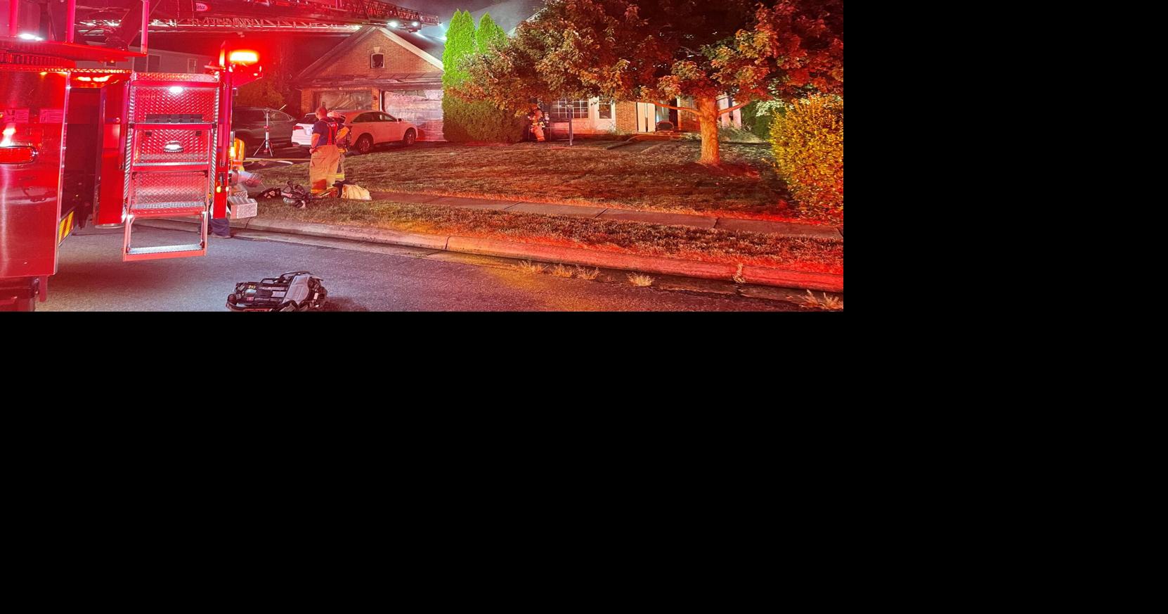 Two firefighters suffer minor injuries in Bristow house fire