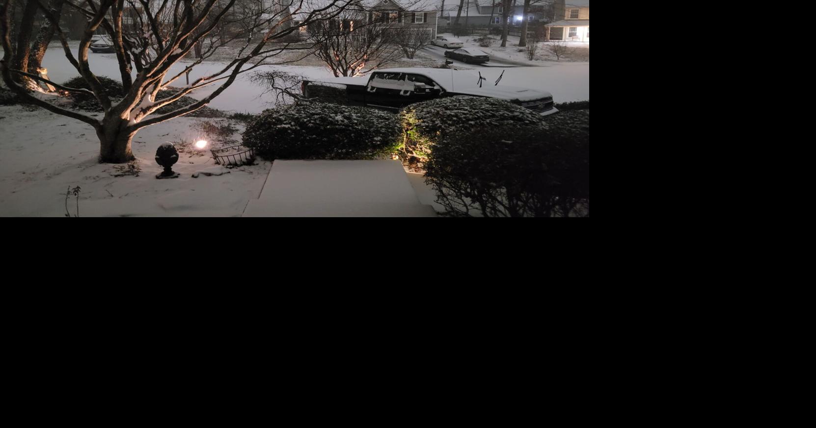 Preliminary snow totals from around Northern Virginia