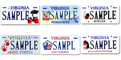 Virginia To Offer New Specialty License Plates Politics