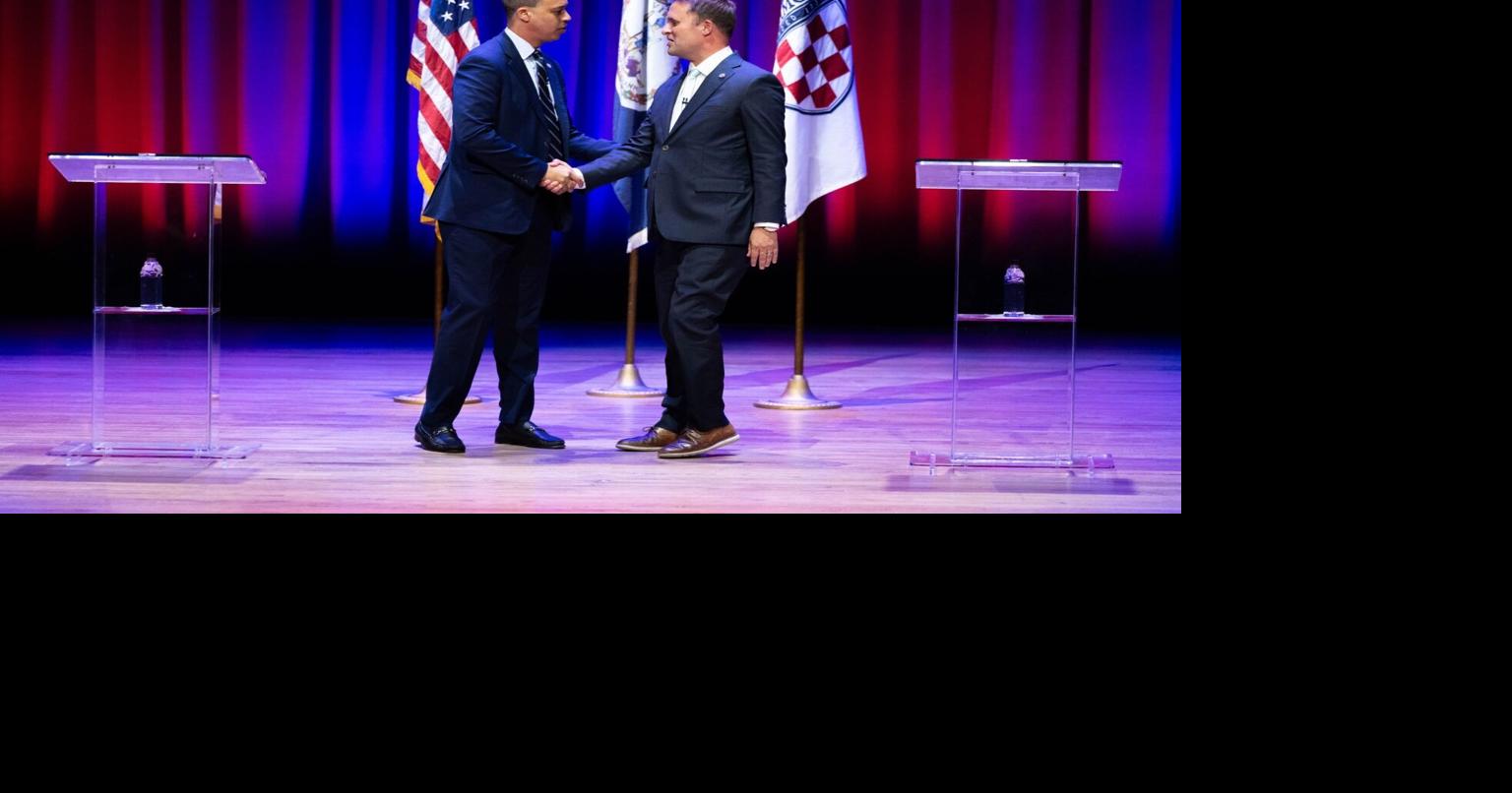 At debate, attorney general candidates Jones and Miyares trade barbs over violent texts, Trump