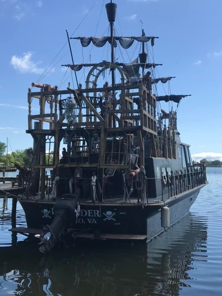 Virginia fireman selling pirate ship-themed house boat for $49,000