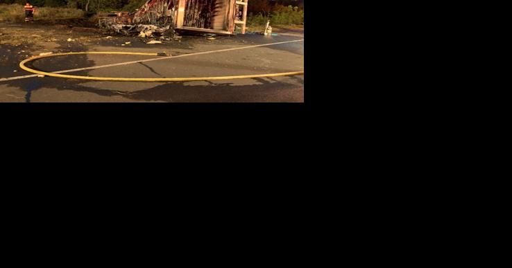UPDATED: Trucker dies of injuries suffered in fiery Sterling crash; driver charged with manslaughter - Vimarsana News