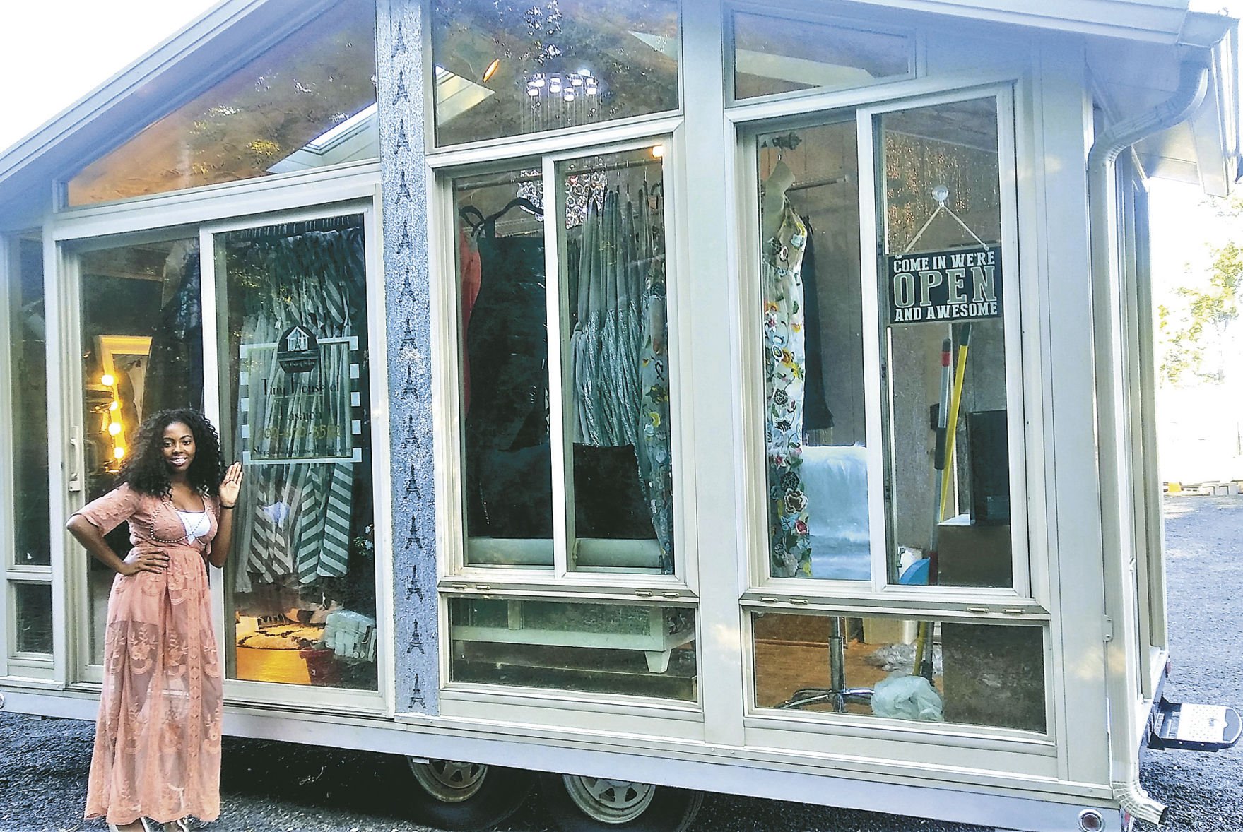 Tiny House of Fashion traveling around Woodbridge Prince William