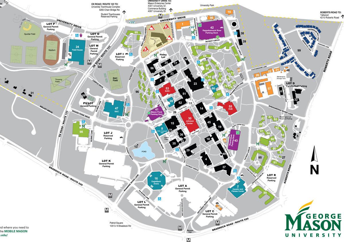 George Mason Campus Map Metro Map