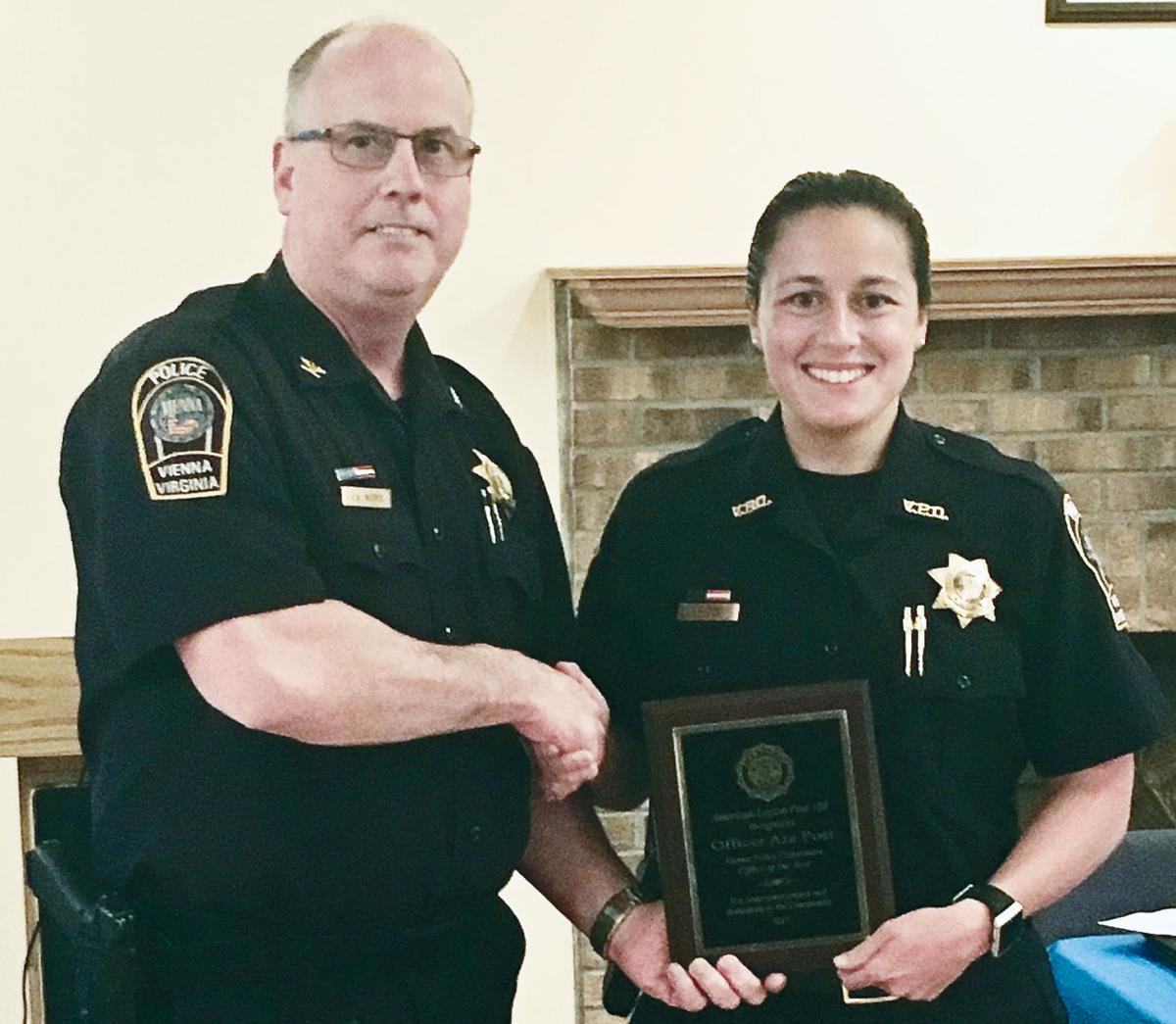 American Legion Post honors police officer of year in Vienna Public