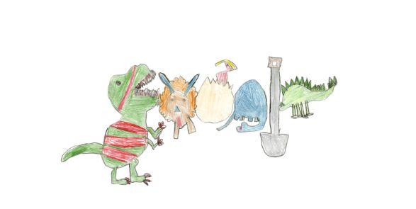 pix Dinosaur Doodle 4 Google google doodle features falls church