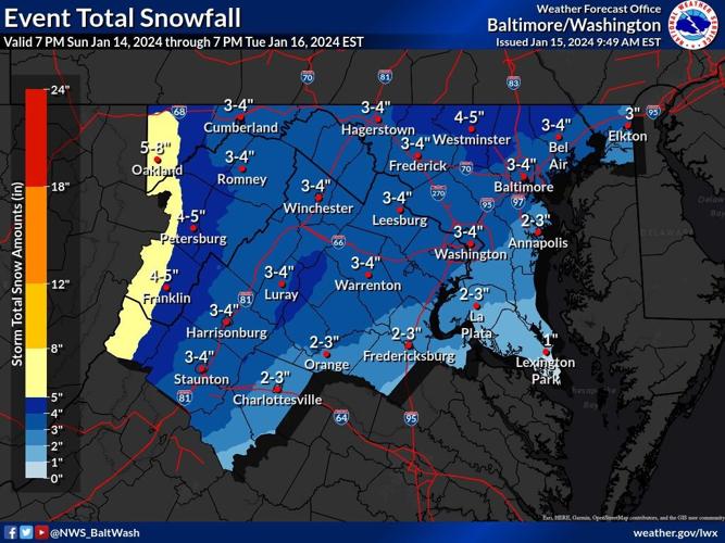 Winter weather advisory goes up for Northern Virginia into Tuesday ...