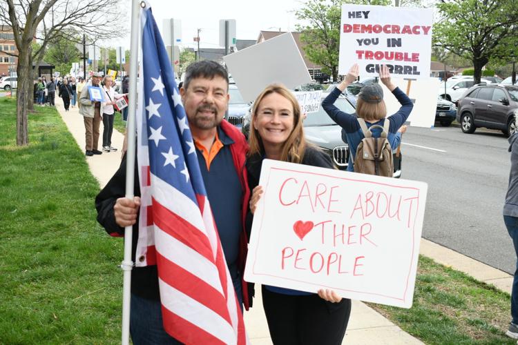 Inside Nov IN PHOTOS: Manassas 'Hands Off' Protest | | insidenova.com