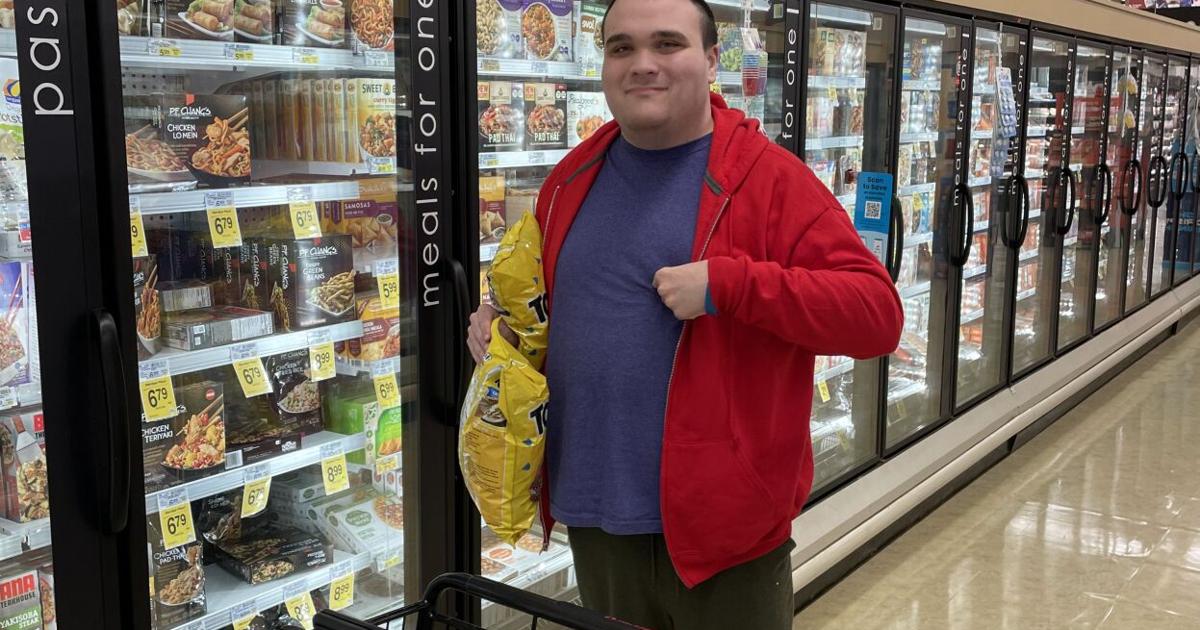 Mikey Smith in grocery store