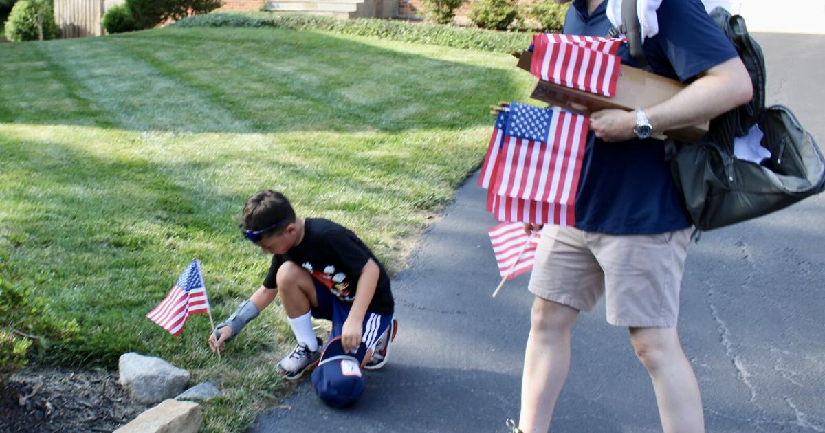 McLean neighborhood celebrates America's 250th with 507 American flags