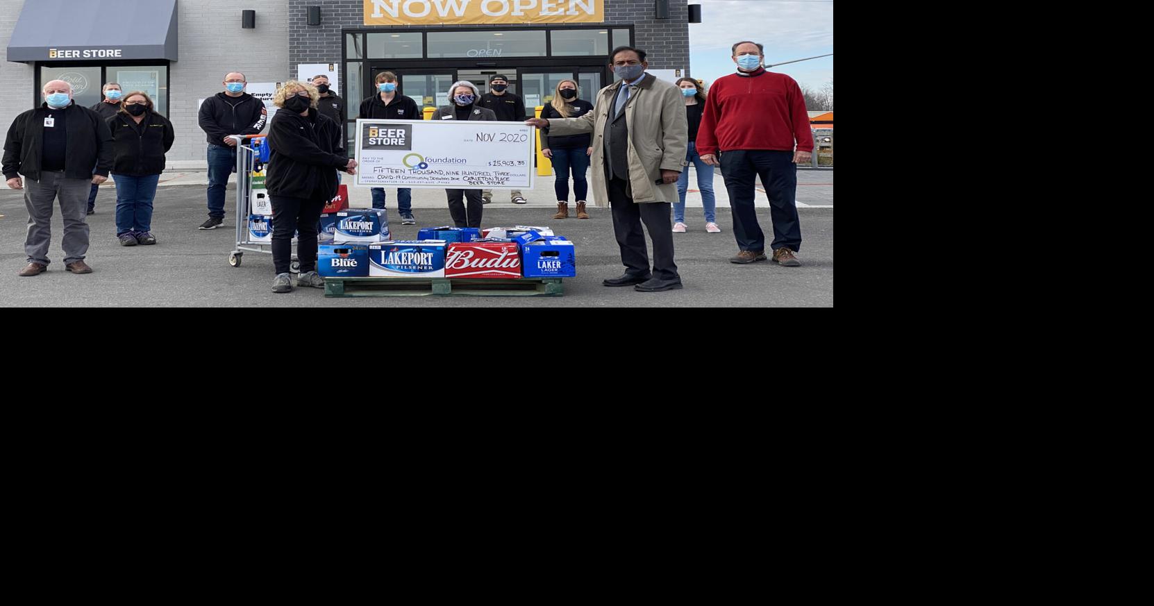 Empties for equipment The Beer Store’s community drive bottles up