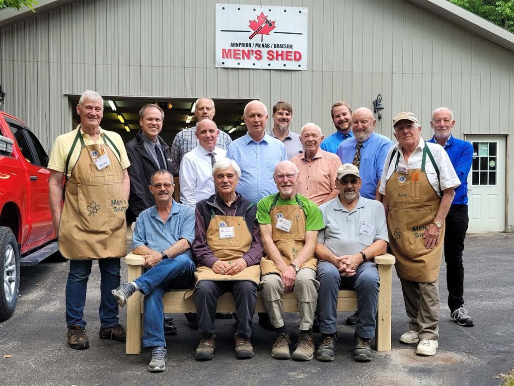 Politicians drop by Arnprior and McNab/Braeside Men’s Shed