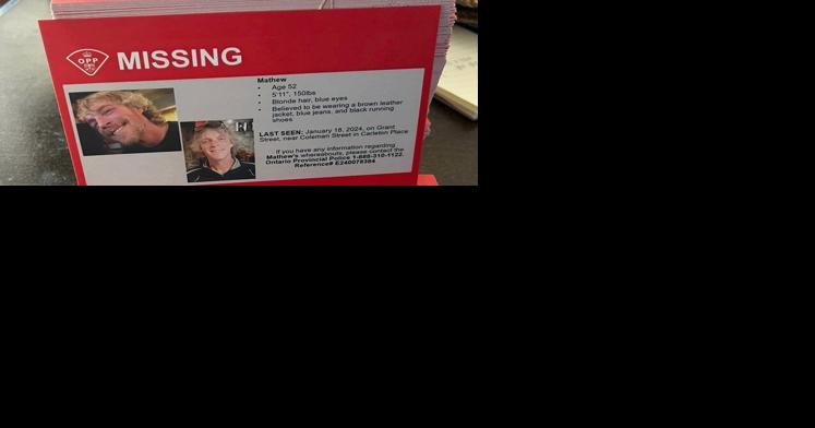 Cards being used to help find Carleton Place's Matt McGrath - Vimarsana News