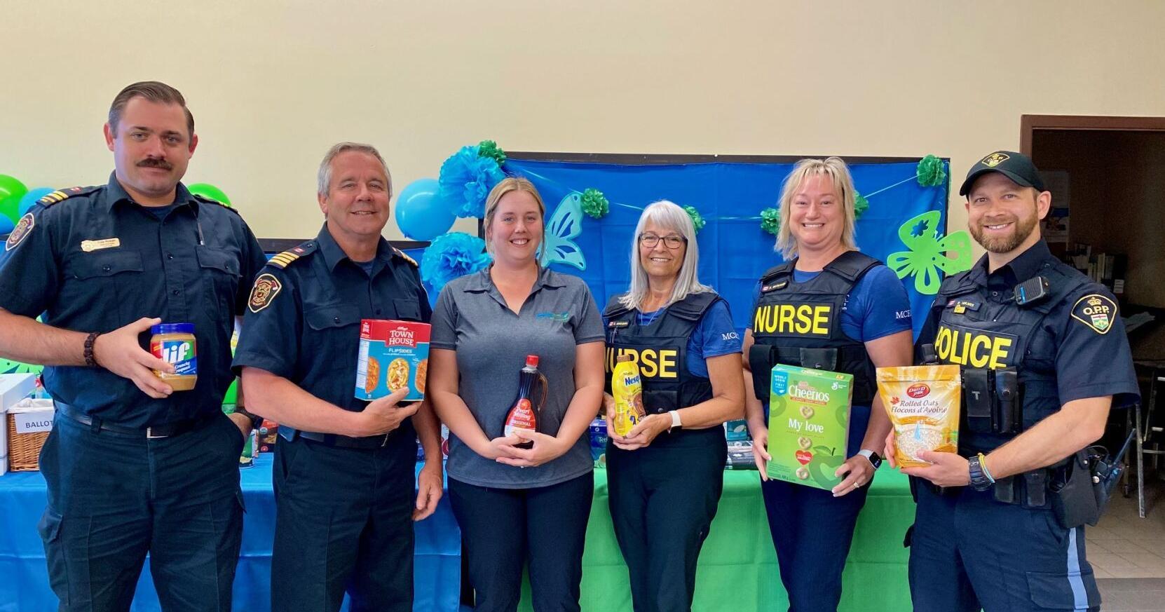 Fire department, OPP collecting food for Salvation Army - Vimarsana News