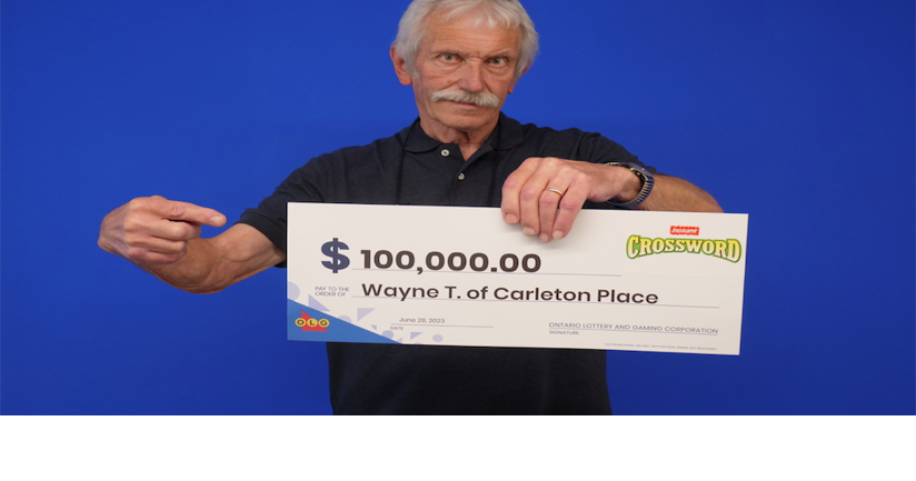 Man wins $100K top prize with Instant Crossword Tripler