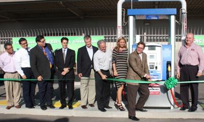 Ribbon-cutting for CNG station