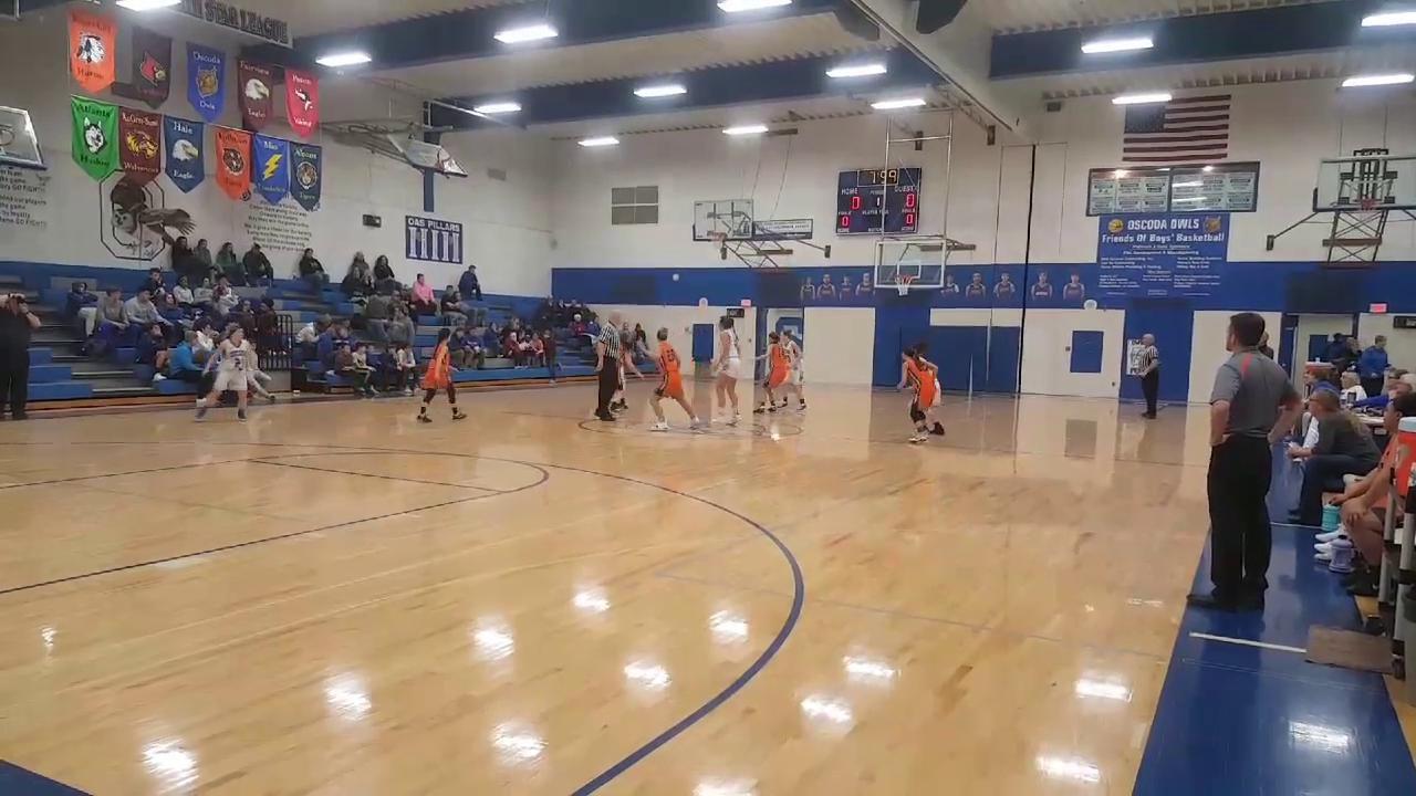 Hillman Varsity Girls Basketball Team At Oscoda Feb 18 2019