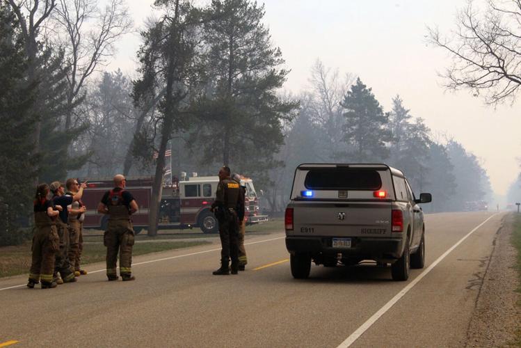 Photos for April 28 Forest fire in Oscoda Township Photos