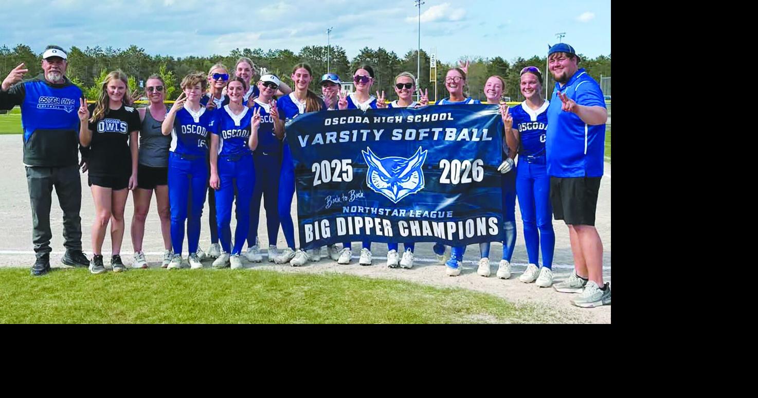 Blowout wins over Alcona give Oscoda softball back-to-back NSL Big Dipper titles