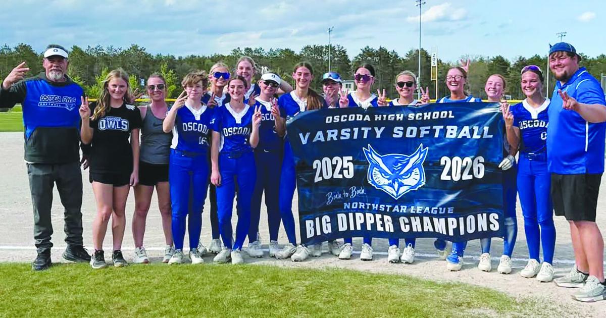Blowout wins over Alcona give Oscoda softball back-to-back NSL Big Dipper titles