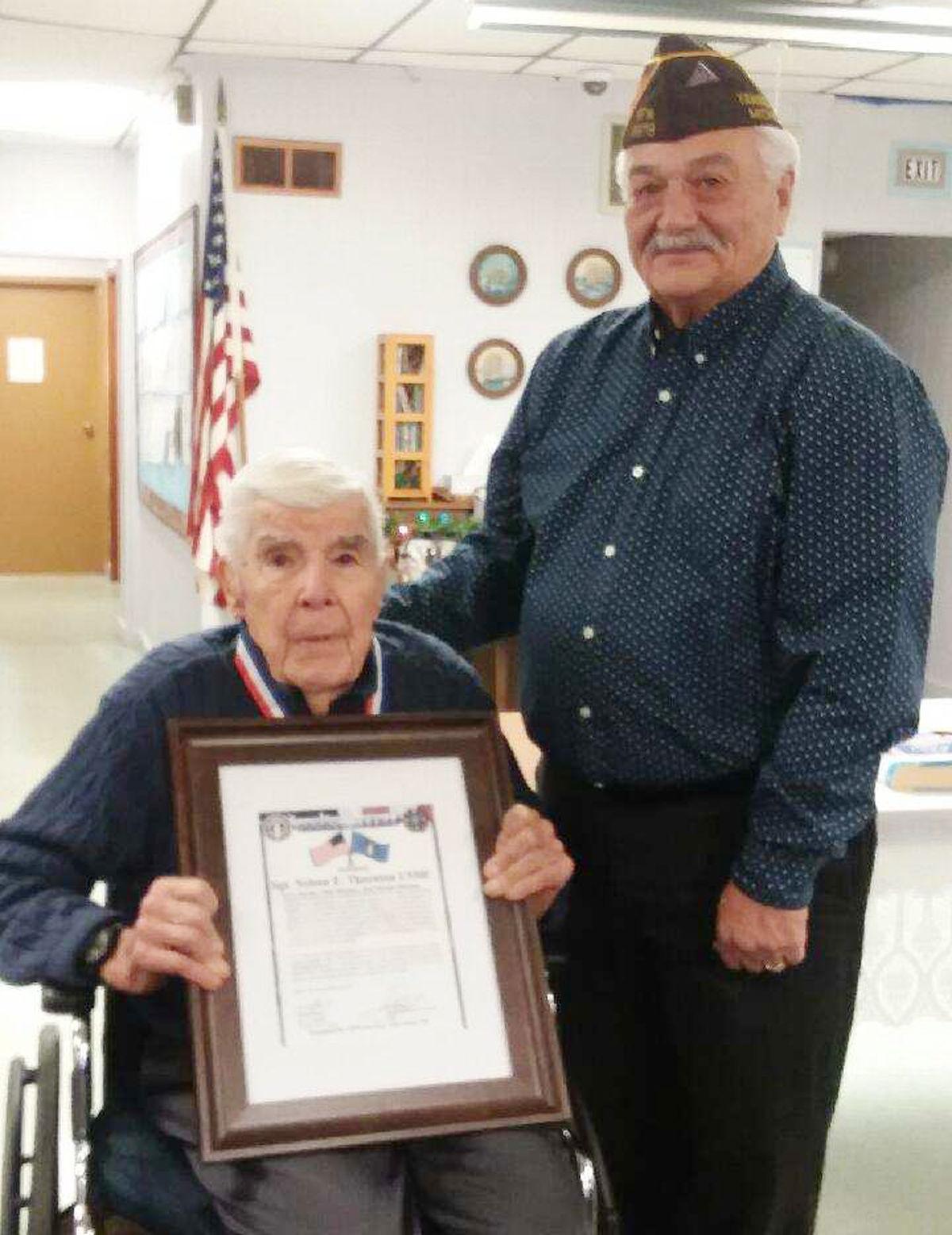 LOCAL VETERAN RECOGNIZED