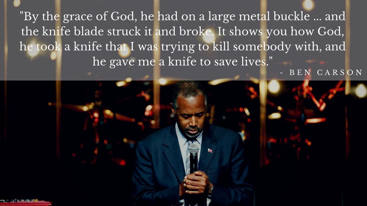 Ben Carson on his temper as a teenager.