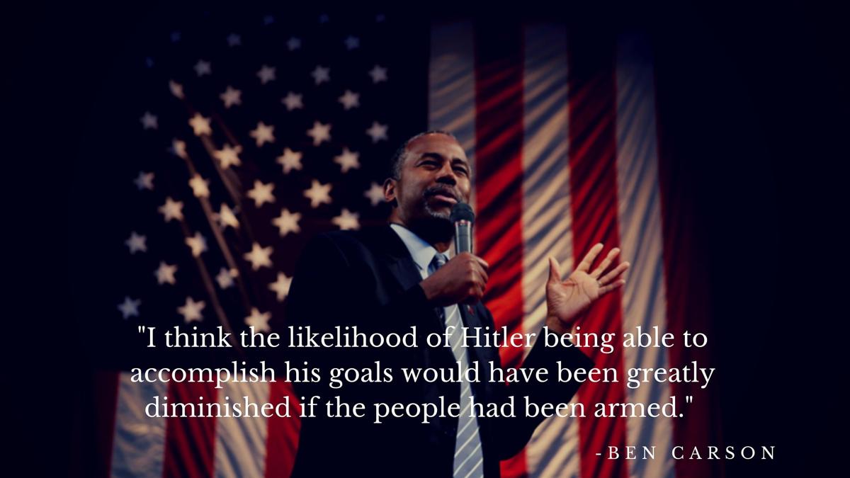 Ben Carson on the Nazis and gun control.