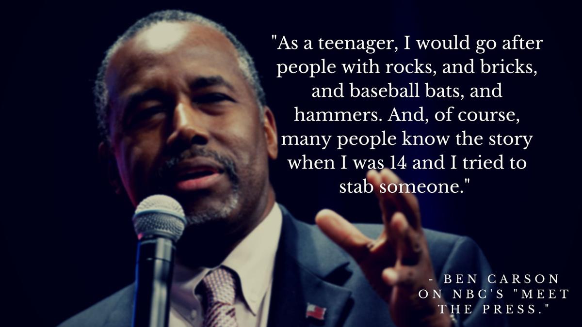 Ben Carson on his violent past.