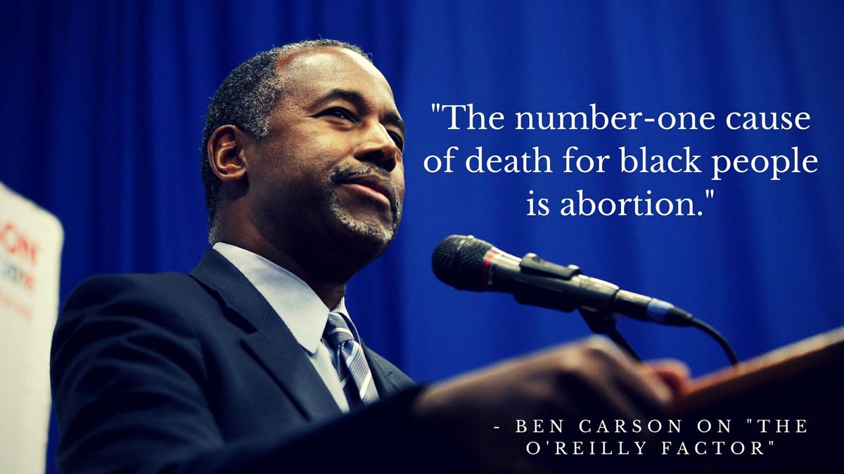 Carson on abortion in the black community.
