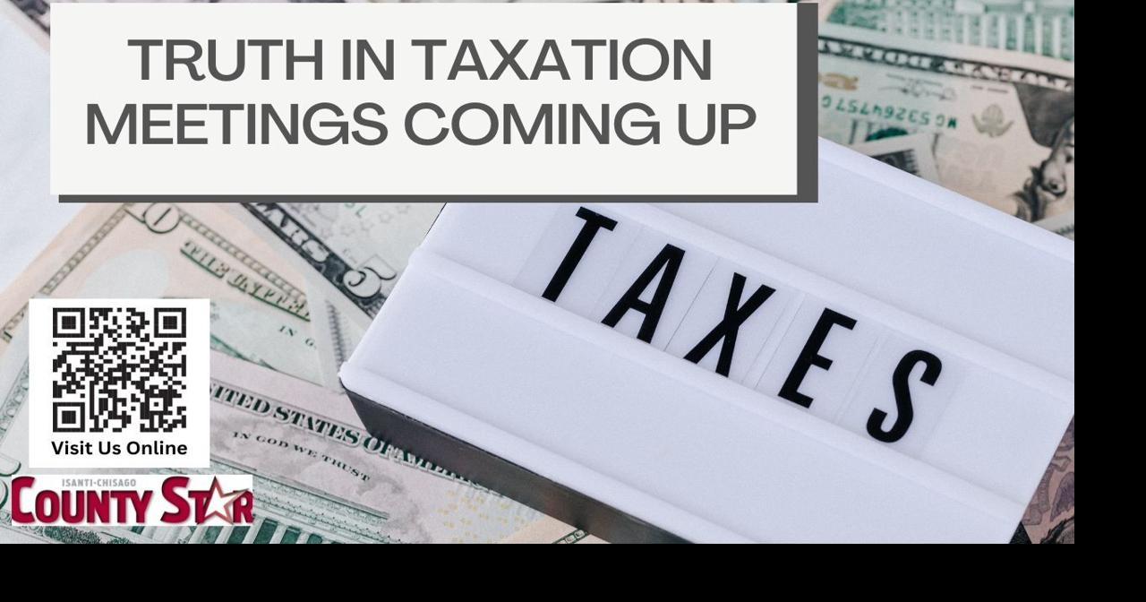 Truth in Taxation meetings coming up News